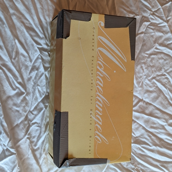 Dyeable satin shoes in Tardis blue with sparkling bobble, size 7.5 US. - Picture 5 of 6